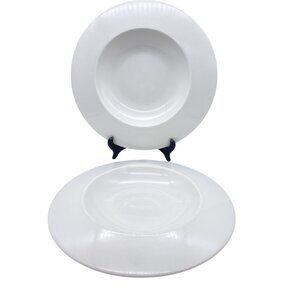 Steelite Distinction Float White wide rim soup pasta Bowl minimalist 19oz